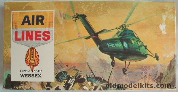 Air Lines 1/72 Westland Wessex I - S-56 - (ex Frog), 7905 plastic model kit